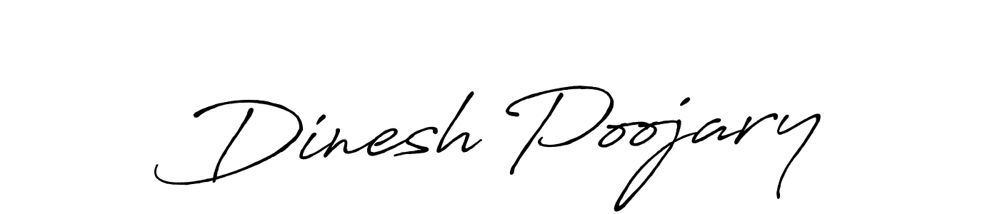 The best way (Antro_Vectra_Bolder) to make a short signature is to pick only two or three words in your name. The name Dinesh Poojary include a total of six letters. For converting this name. Dinesh Poojary signature style 7 images and pictures png