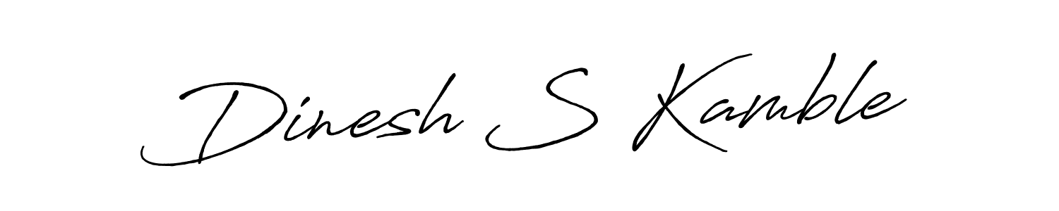 Also You can easily find your signature by using the search form. We will create Dinesh S Kamble name handwritten signature images for you free of cost using Antro_Vectra_Bolder sign style. Dinesh S Kamble signature style 7 images and pictures png