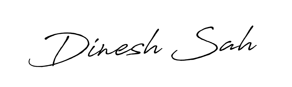 Create a beautiful signature design for name Dinesh Sah. With this signature (Antro_Vectra_Bolder) fonts, you can make a handwritten signature for free. Dinesh Sah signature style 7 images and pictures png