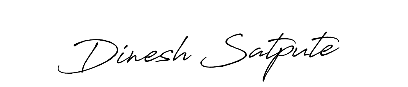 This is the best signature style for the Dinesh Satpute name. Also you like these signature font (Antro_Vectra_Bolder). Mix name signature. Dinesh Satpute signature style 7 images and pictures png