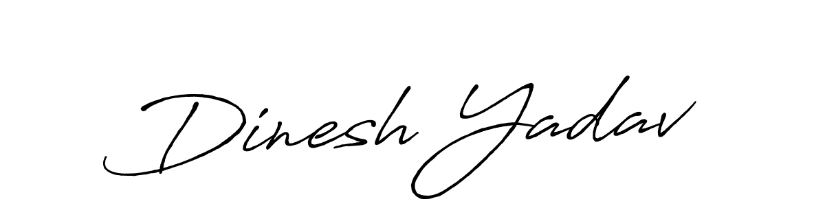 Also we have Dinesh Yadav name is the best signature style. Create professional handwritten signature collection using Antro_Vectra_Bolder autograph style. Dinesh Yadav signature style 7 images and pictures png