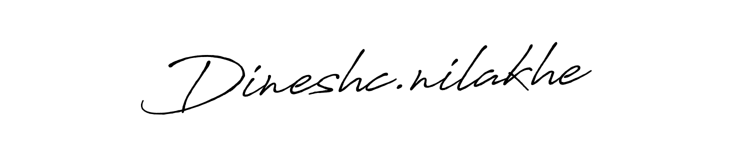 Use a signature maker to create a handwritten signature online. With this signature software, you can design (Antro_Vectra_Bolder) your own signature for name Dineshc.nilakhe. Dineshc.nilakhe signature style 7 images and pictures png