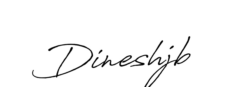 Make a beautiful signature design for name Dineshjb. With this signature (Antro_Vectra_Bolder) style, you can create a handwritten signature for free. Dineshjb signature style 7 images and pictures png