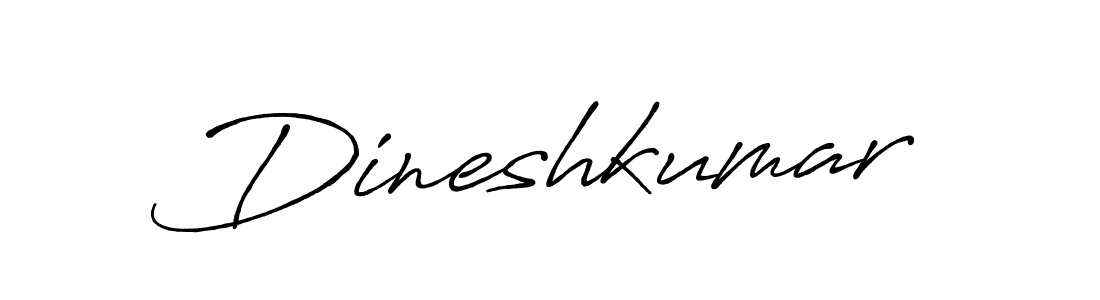 Create a beautiful signature design for name Dineshkumar. With this signature (Antro_Vectra_Bolder) fonts, you can make a handwritten signature for free. Dineshkumar signature style 7 images and pictures png