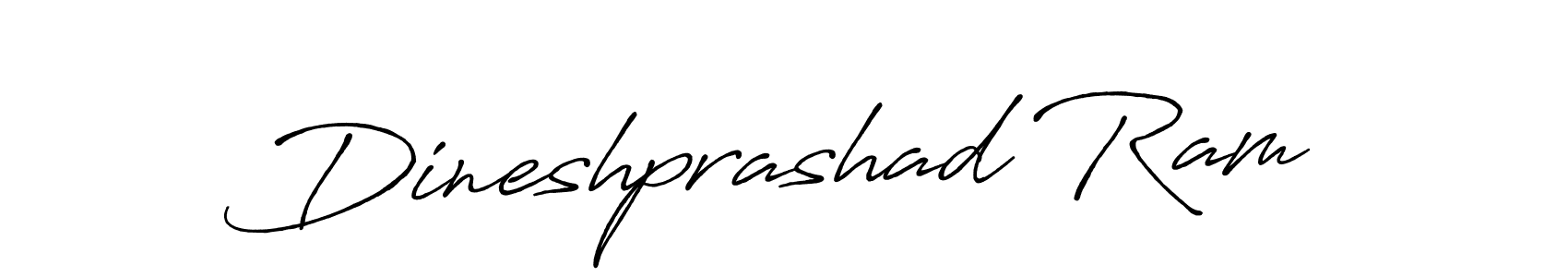 Make a beautiful signature design for name Dineshprashad Ram. With this signature (Antro_Vectra_Bolder) style, you can create a handwritten signature for free. Dineshprashad Ram signature style 7 images and pictures png