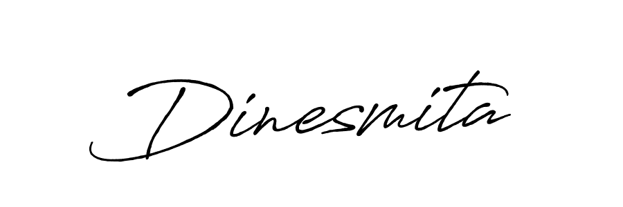 How to make Dinesmita signature? Antro_Vectra_Bolder is a professional autograph style. Create handwritten signature for Dinesmita name. Dinesmita signature style 7 images and pictures png