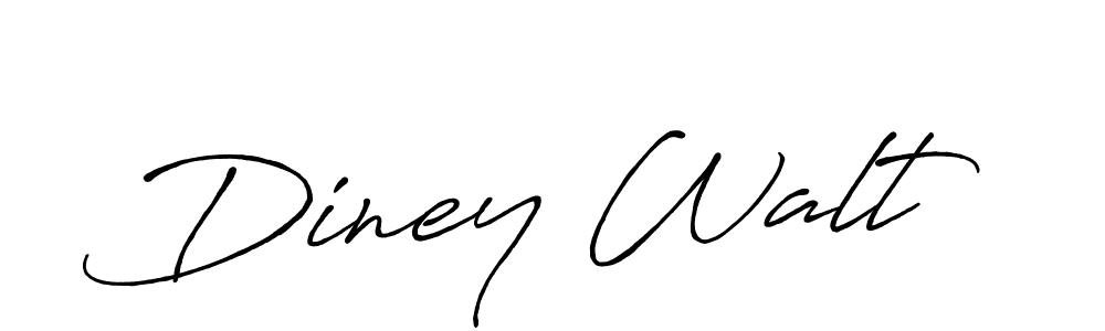 Similarly Antro_Vectra_Bolder is the best handwritten signature design. Signature creator online .You can use it as an online autograph creator for name Diney Walt. Diney Walt signature style 7 images and pictures png