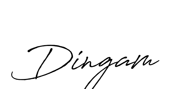 Create a beautiful signature design for name Dingam. With this signature (Antro_Vectra_Bolder) fonts, you can make a handwritten signature for free. Dingam signature style 7 images and pictures png