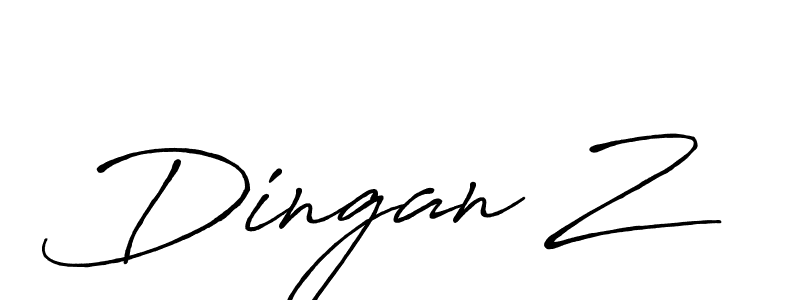 How to make Dingan Z signature? Antro_Vectra_Bolder is a professional autograph style. Create handwritten signature for Dingan Z name. Dingan Z signature style 7 images and pictures png