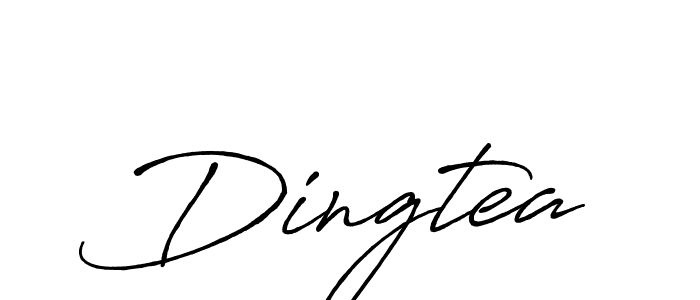It looks lik you need a new signature style for name Dingtea. Design unique handwritten (Antro_Vectra_Bolder) signature with our free signature maker in just a few clicks. Dingtea signature style 7 images and pictures png