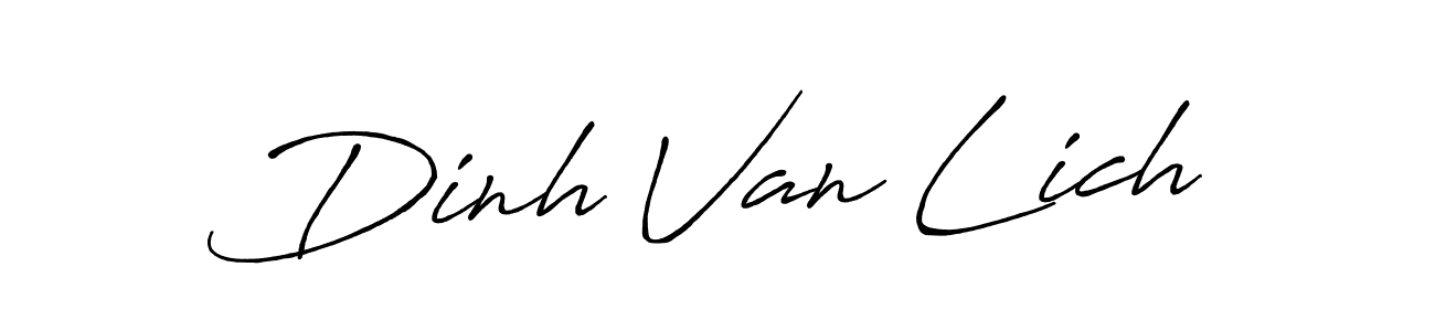 How to make Dinh Van Lich name signature. Use Antro_Vectra_Bolder style for creating short signs online. This is the latest handwritten sign. Dinh Van Lich signature style 7 images and pictures png