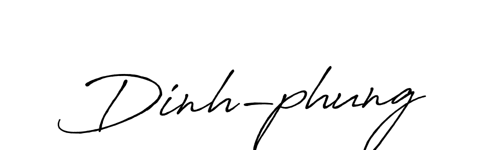 How to make Dinh-phung name signature. Use Antro_Vectra_Bolder style for creating short signs online. This is the latest handwritten sign. Dinh-phung signature style 7 images and pictures png