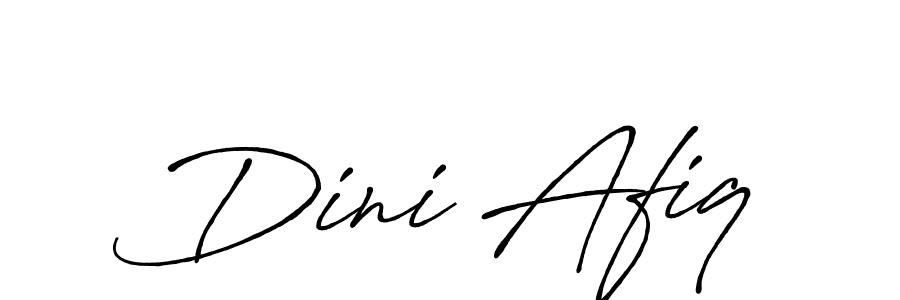 Create a beautiful signature design for name Dini Afiq. With this signature (Antro_Vectra_Bolder) fonts, you can make a handwritten signature for free. Dini Afiq signature style 7 images and pictures png