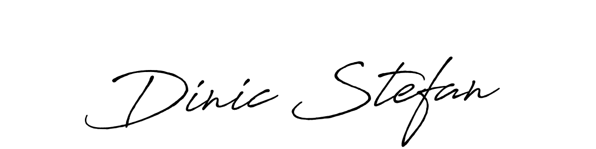 Dinic Stefan stylish signature style. Best Handwritten Sign (Antro_Vectra_Bolder) for my name. Handwritten Signature Collection Ideas for my name Dinic Stefan. Dinic Stefan signature style 7 images and pictures png