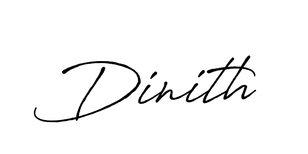 Use a signature maker to create a handwritten signature online. With this signature software, you can design (Antro_Vectra_Bolder) your own signature for name Dinith. Dinith signature style 7 images and pictures png