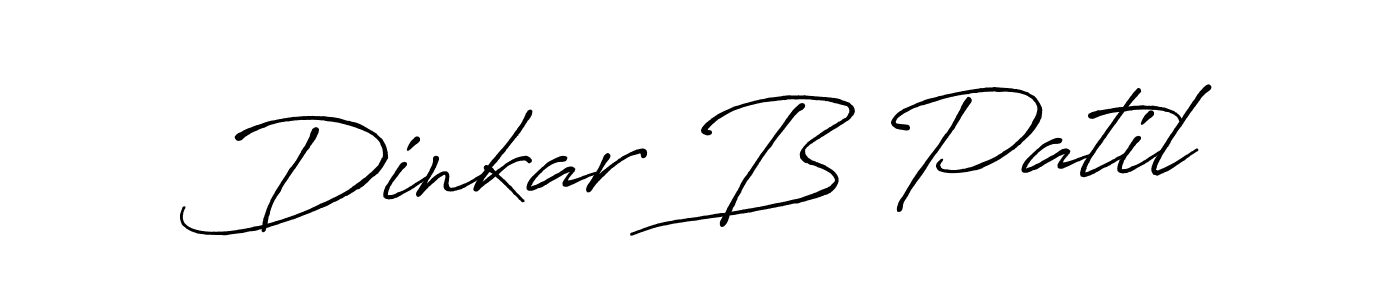 Use a signature maker to create a handwritten signature online. With this signature software, you can design (Antro_Vectra_Bolder) your own signature for name Dinkar B Patil. Dinkar B Patil signature style 7 images and pictures png