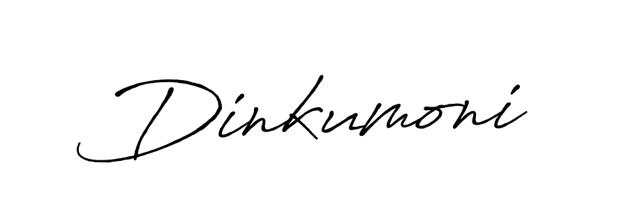 Design your own signature with our free online signature maker. With this signature software, you can create a handwritten (Antro_Vectra_Bolder) signature for name Dinkumoni. Dinkumoni signature style 7 images and pictures png