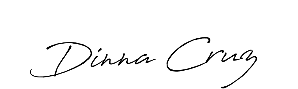 Dinna Cruz stylish signature style. Best Handwritten Sign (Antro_Vectra_Bolder) for my name. Handwritten Signature Collection Ideas for my name Dinna Cruz. Dinna Cruz signature style 7 images and pictures png