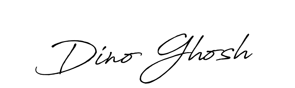 Create a beautiful signature design for name Dino Ghosh. With this signature (Antro_Vectra_Bolder) fonts, you can make a handwritten signature for free. Dino Ghosh signature style 7 images and pictures png