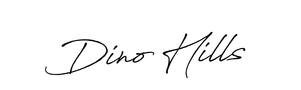 Create a beautiful signature design for name Dino Hills. With this signature (Antro_Vectra_Bolder) fonts, you can make a handwritten signature for free. Dino Hills signature style 7 images and pictures png