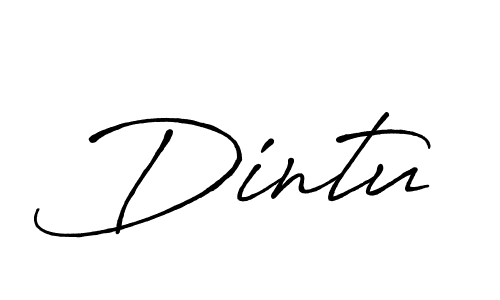 Best and Professional Signature Style for Dintu. Antro_Vectra_Bolder Best Signature Style Collection. Dintu signature style 7 images and pictures png