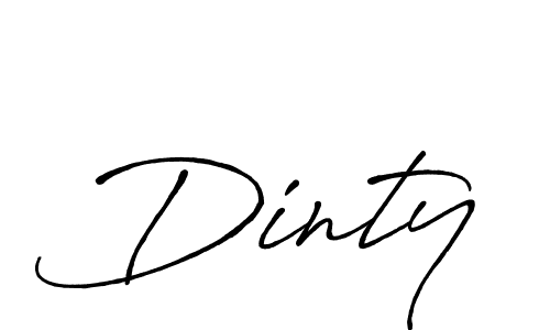 Dinty stylish signature style. Best Handwritten Sign (Antro_Vectra_Bolder) for my name. Handwritten Signature Collection Ideas for my name Dinty. Dinty signature style 7 images and pictures png