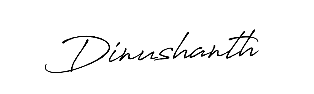 How to make Dinushanth signature? Antro_Vectra_Bolder is a professional autograph style. Create handwritten signature for Dinushanth name. Dinushanth signature style 7 images and pictures png