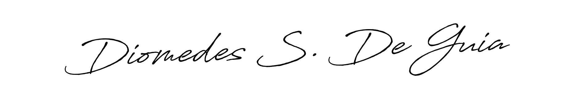 Also we have Diomedes S. De Guia name is the best signature style. Create professional handwritten signature collection using Antro_Vectra_Bolder autograph style. Diomedes S. De Guia signature style 7 images and pictures png