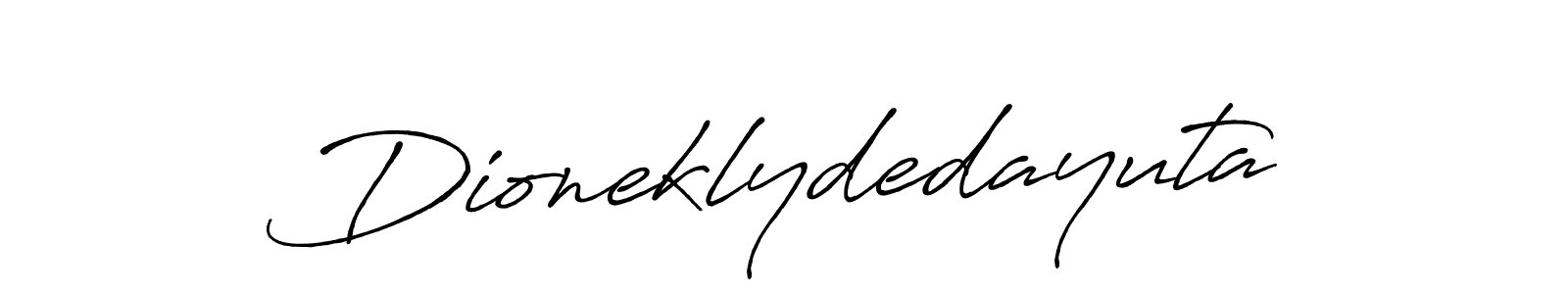 Make a short Dioneklydedayuta signature style. Manage your documents anywhere anytime using Antro_Vectra_Bolder. Create and add eSignatures, submit forms, share and send files easily. Dioneklydedayuta signature style 7 images and pictures png