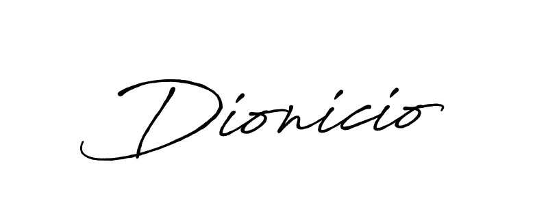 Design your own signature with our free online signature maker. With this signature software, you can create a handwritten (Antro_Vectra_Bolder) signature for name Dionicio. Dionicio signature style 7 images and pictures png