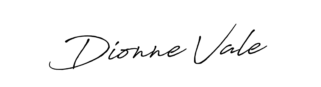How to make Dionne Vale name signature. Use Antro_Vectra_Bolder style for creating short signs online. This is the latest handwritten sign. Dionne Vale signature style 7 images and pictures png