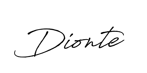 It looks lik you need a new signature style for name Dionte. Design unique handwritten (Antro_Vectra_Bolder) signature with our free signature maker in just a few clicks. Dionte signature style 7 images and pictures png