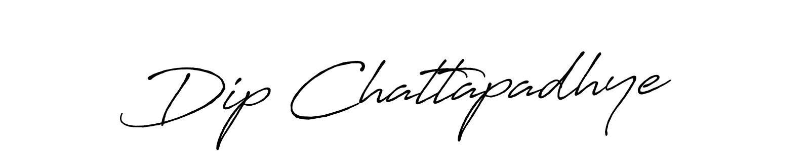 How to make Dip Chattapadhye signature? Antro_Vectra_Bolder is a professional autograph style. Create handwritten signature for Dip Chattapadhye name. Dip Chattapadhye signature style 7 images and pictures png