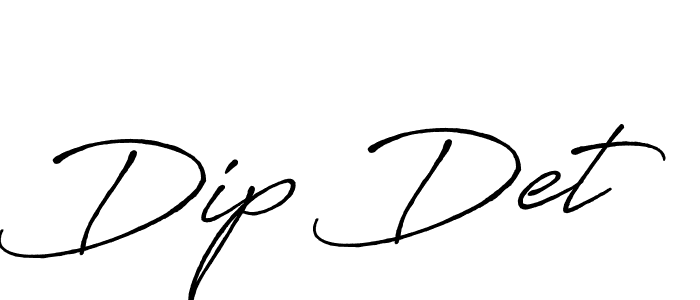 How to make Dip Det name signature. Use Antro_Vectra_Bolder style for creating short signs online. This is the latest handwritten sign. Dip Det signature style 7 images and pictures png