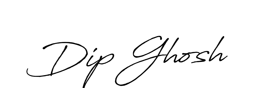 How to make Dip Ghosh name signature. Use Antro_Vectra_Bolder style for creating short signs online. This is the latest handwritten sign. Dip Ghosh signature style 7 images and pictures png