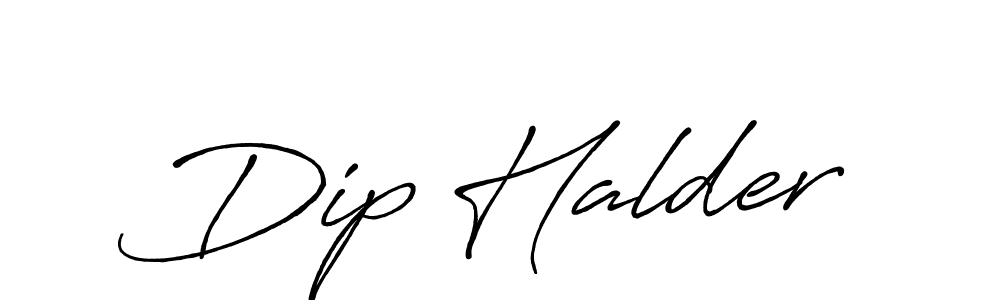 Dip Halder stylish signature style. Best Handwritten Sign (Antro_Vectra_Bolder) for my name. Handwritten Signature Collection Ideas for my name Dip Halder. Dip Halder signature style 7 images and pictures png