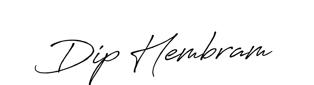 Create a beautiful signature design for name Dip Hembram. With this signature (Antro_Vectra_Bolder) fonts, you can make a handwritten signature for free. Dip Hembram signature style 7 images and pictures png