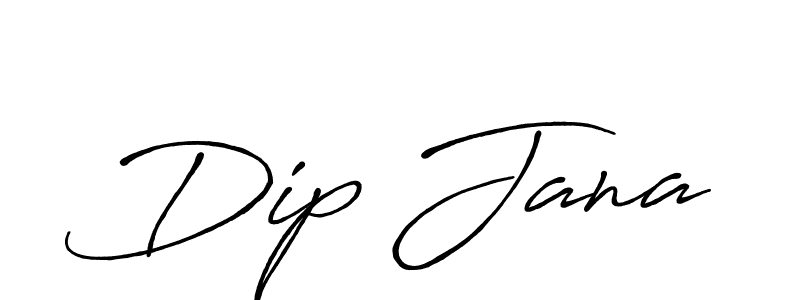 Create a beautiful signature design for name Dip Jana. With this signature (Antro_Vectra_Bolder) fonts, you can make a handwritten signature for free. Dip Jana signature style 7 images and pictures png