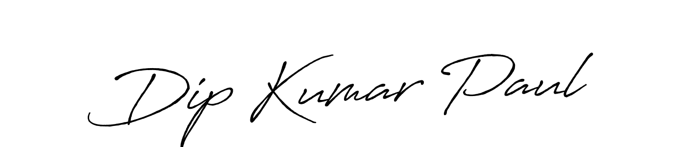 Design your own signature with our free online signature maker. With this signature software, you can create a handwritten (Antro_Vectra_Bolder) signature for name Dip Kumar Paul. Dip Kumar Paul signature style 7 images and pictures png