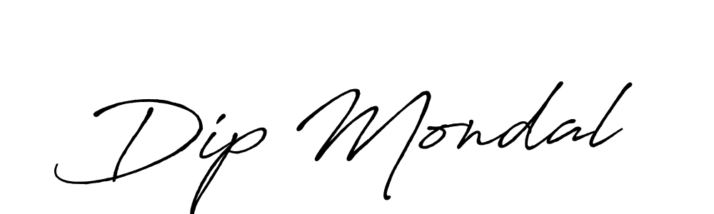 Dip Mondal stylish signature style. Best Handwritten Sign (Antro_Vectra_Bolder) for my name. Handwritten Signature Collection Ideas for my name Dip Mondal. Dip Mondal signature style 7 images and pictures png