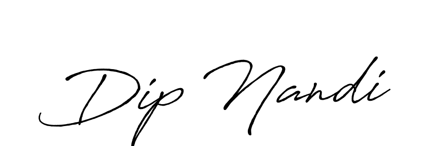 Use a signature maker to create a handwritten signature online. With this signature software, you can design (Antro_Vectra_Bolder) your own signature for name Dip Nandi. Dip Nandi signature style 7 images and pictures png