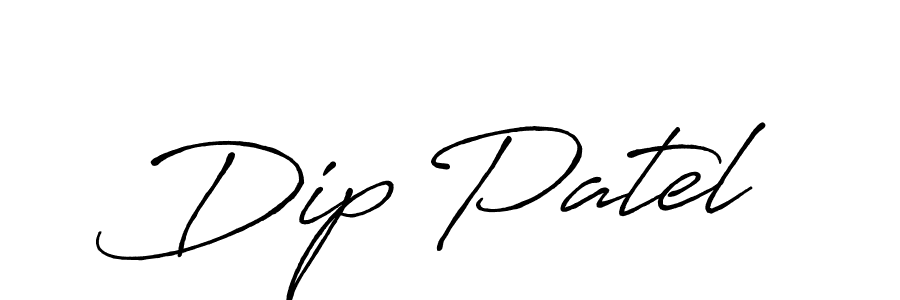 Make a beautiful signature design for name Dip Patel. With this signature (Antro_Vectra_Bolder) style, you can create a handwritten signature for free. Dip Patel signature style 7 images and pictures png