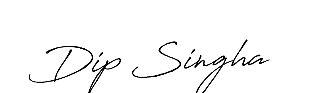 Dip Singha stylish signature style. Best Handwritten Sign (Antro_Vectra_Bolder) for my name. Handwritten Signature Collection Ideas for my name Dip Singha. Dip Singha signature style 7 images and pictures png