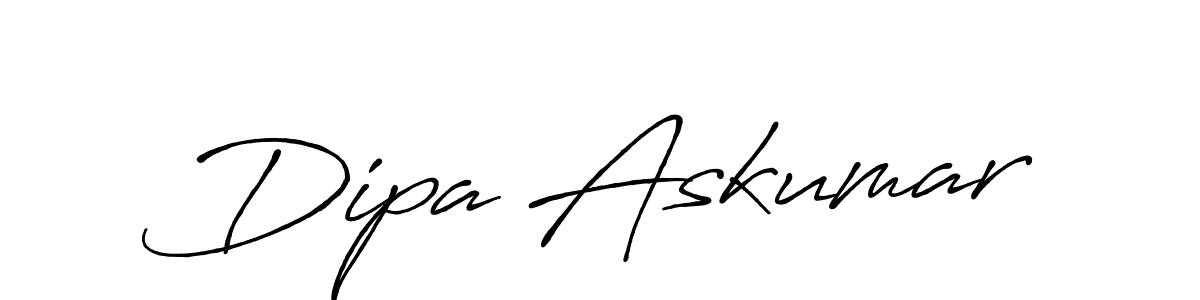 Make a beautiful signature design for name Dipa Askumar. With this signature (Antro_Vectra_Bolder) style, you can create a handwritten signature for free. Dipa Askumar signature style 7 images and pictures png