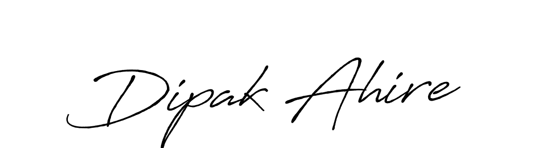 Create a beautiful signature design for name Dipak Ahire. With this signature (Antro_Vectra_Bolder) fonts, you can make a handwritten signature for free. Dipak Ahire signature style 7 images and pictures png