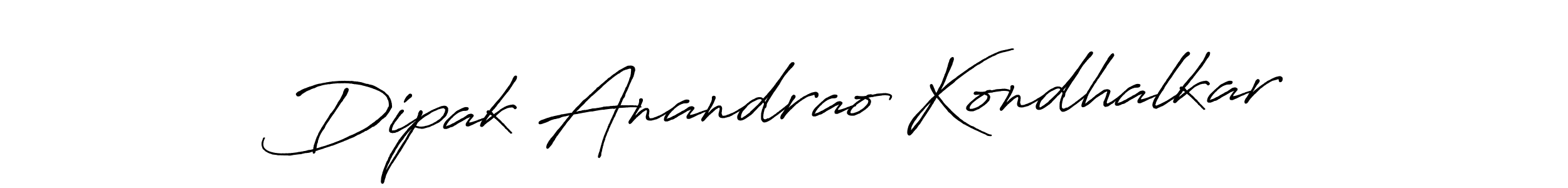 Design your own signature with our free online signature maker. With this signature software, you can create a handwritten (Antro_Vectra_Bolder) signature for name Dipak Anandrao Kondhalkar. Dipak Anandrao Kondhalkar signature style 7 images and pictures png