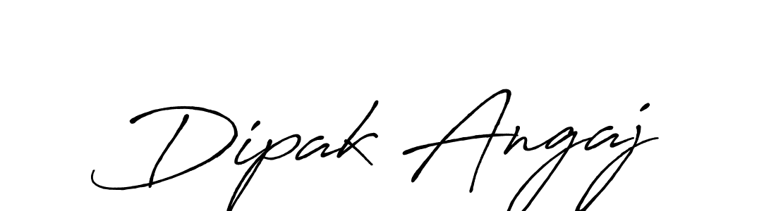 Make a beautiful signature design for name Dipak Angaj. With this signature (Antro_Vectra_Bolder) style, you can create a handwritten signature for free. Dipak Angaj signature style 7 images and pictures png