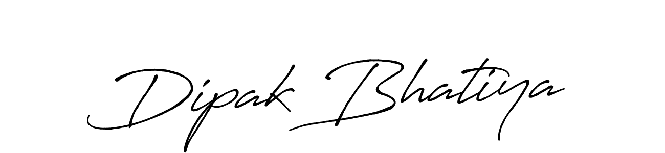 Design your own signature with our free online signature maker. With this signature software, you can create a handwritten (Antro_Vectra_Bolder) signature for name Dipak Bhatiya. Dipak Bhatiya signature style 7 images and pictures png