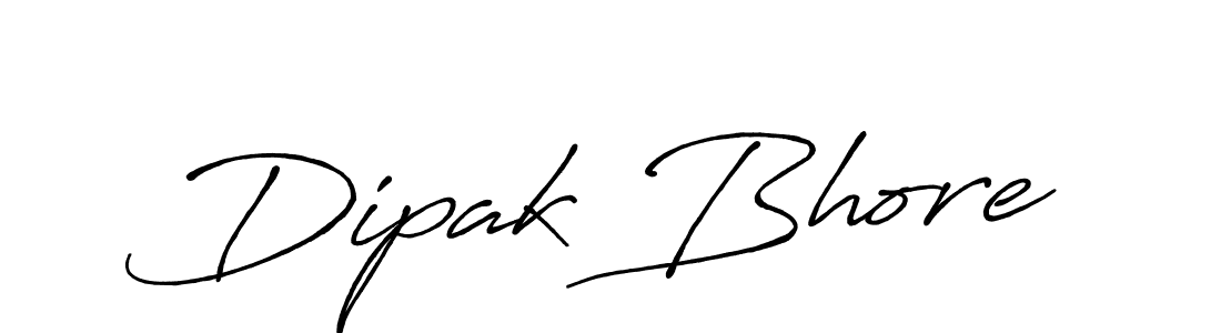 How to make Dipak Bhore name signature. Use Antro_Vectra_Bolder style for creating short signs online. This is the latest handwritten sign. Dipak Bhore signature style 7 images and pictures png