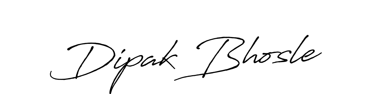 Design your own signature with our free online signature maker. With this signature software, you can create a handwritten (Antro_Vectra_Bolder) signature for name Dipak Bhosle. Dipak Bhosle signature style 7 images and pictures png